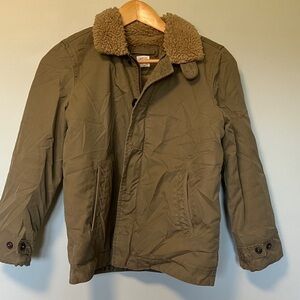 Crewcuts Tan Jacket with Shearling Collar